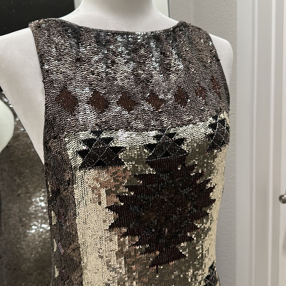 AllSaints Spitalfields Jacks Place London Hand Embellished Dress Vintage… - Picture 4 of 12